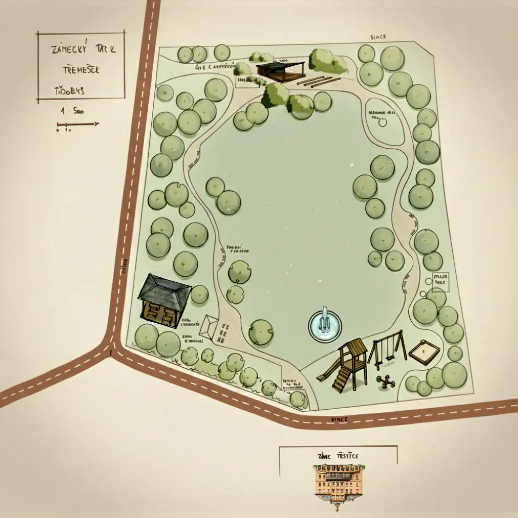 Jeden z návrhů revitalizace parku Třemešek