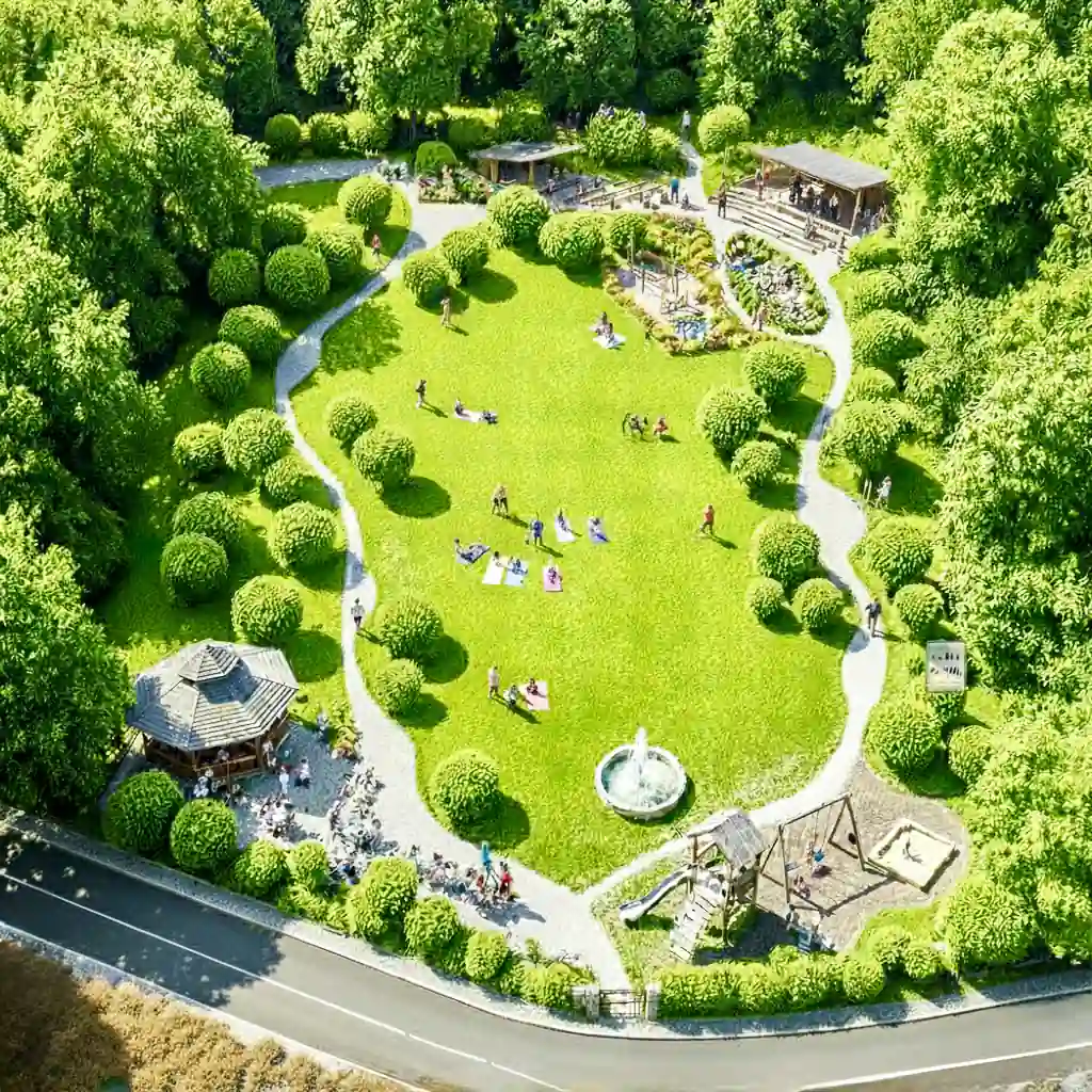 Vizualizace budoucí podoby parku Třemešek